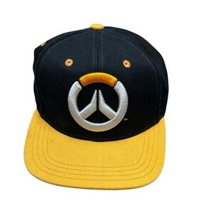 EUC Overwatch Showdown Premium Snap Back Hat Orange Brim And Raised Embroidery